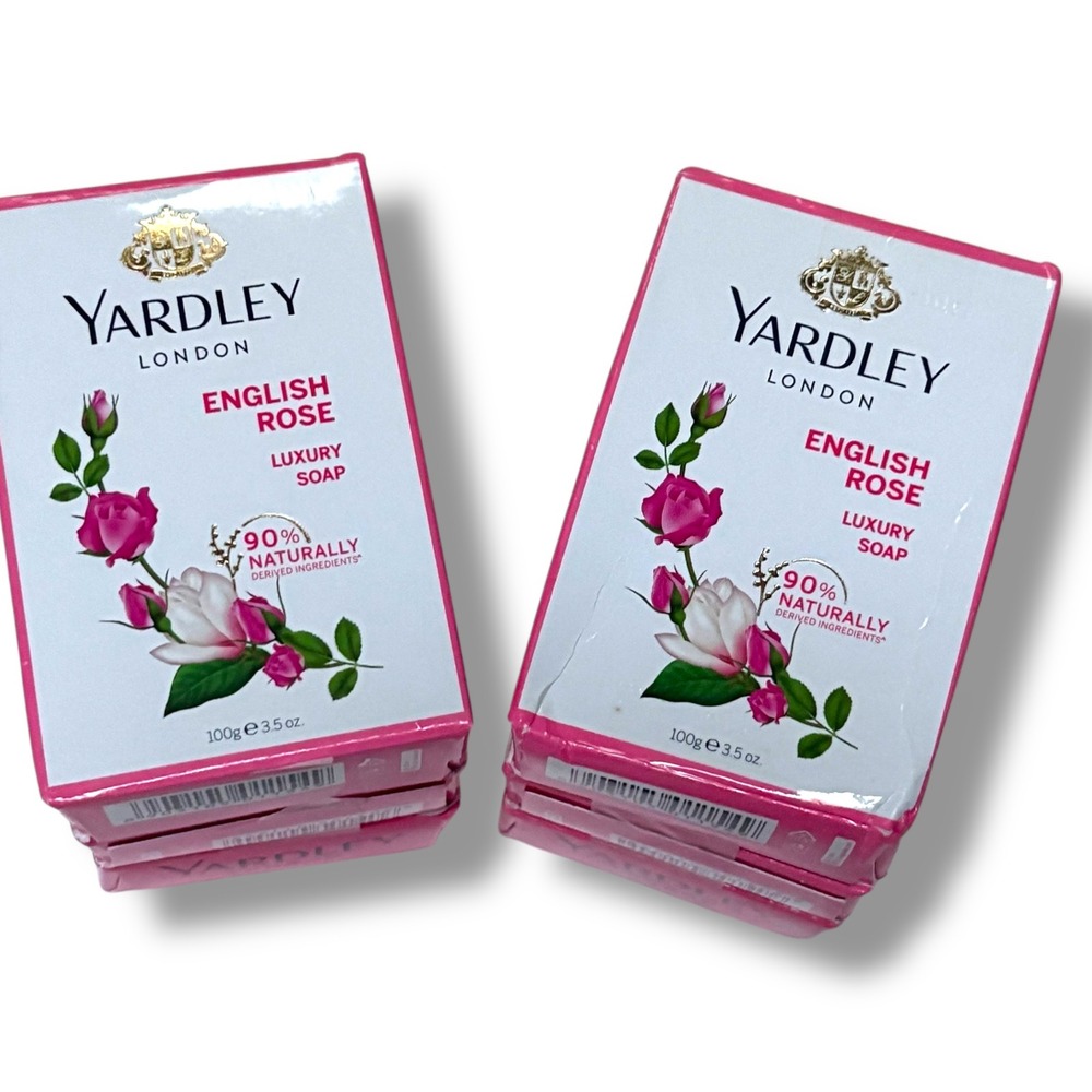 Yardley London English‎ Rose Luxury Soap 100g 3.5 oz 6 Bar Pack